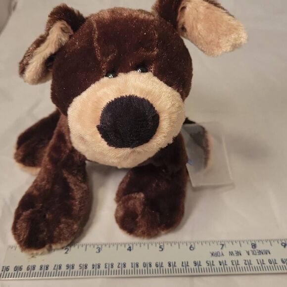 Ganz Webkinz Mocha Pup Plush Stuffed Animal HM348 USED Code Soft Toy 10" Dog - Picture 11 of 13
